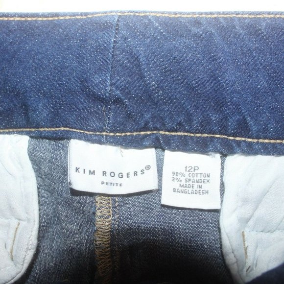 Kim Rogers Petite Stretch Blue Jean classic 5 pocket style stretch 12P EUC… - Picture 6 of 6